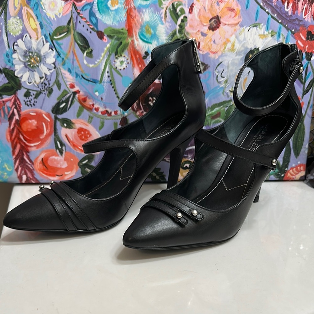 Charles By Charles David Black Stiletto Heels